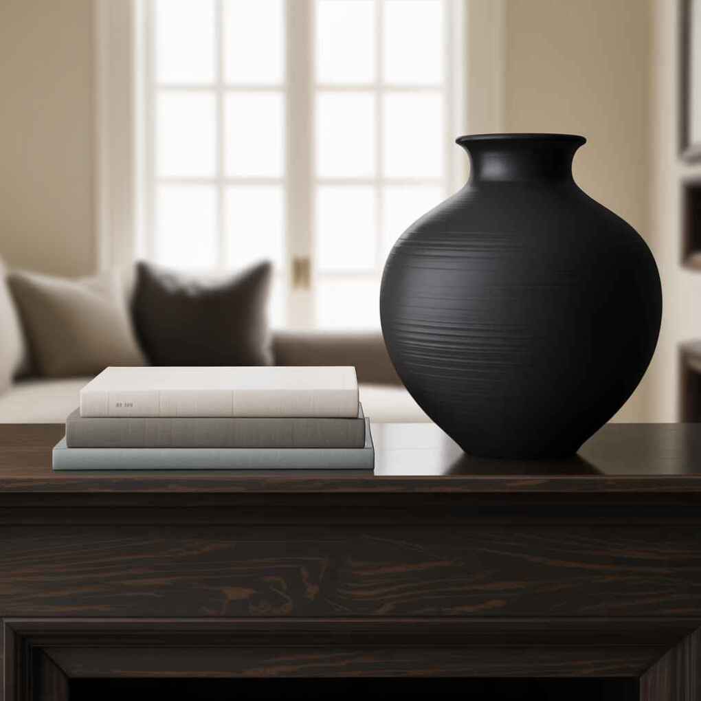 Artistically Styled Minimalist Mantels
