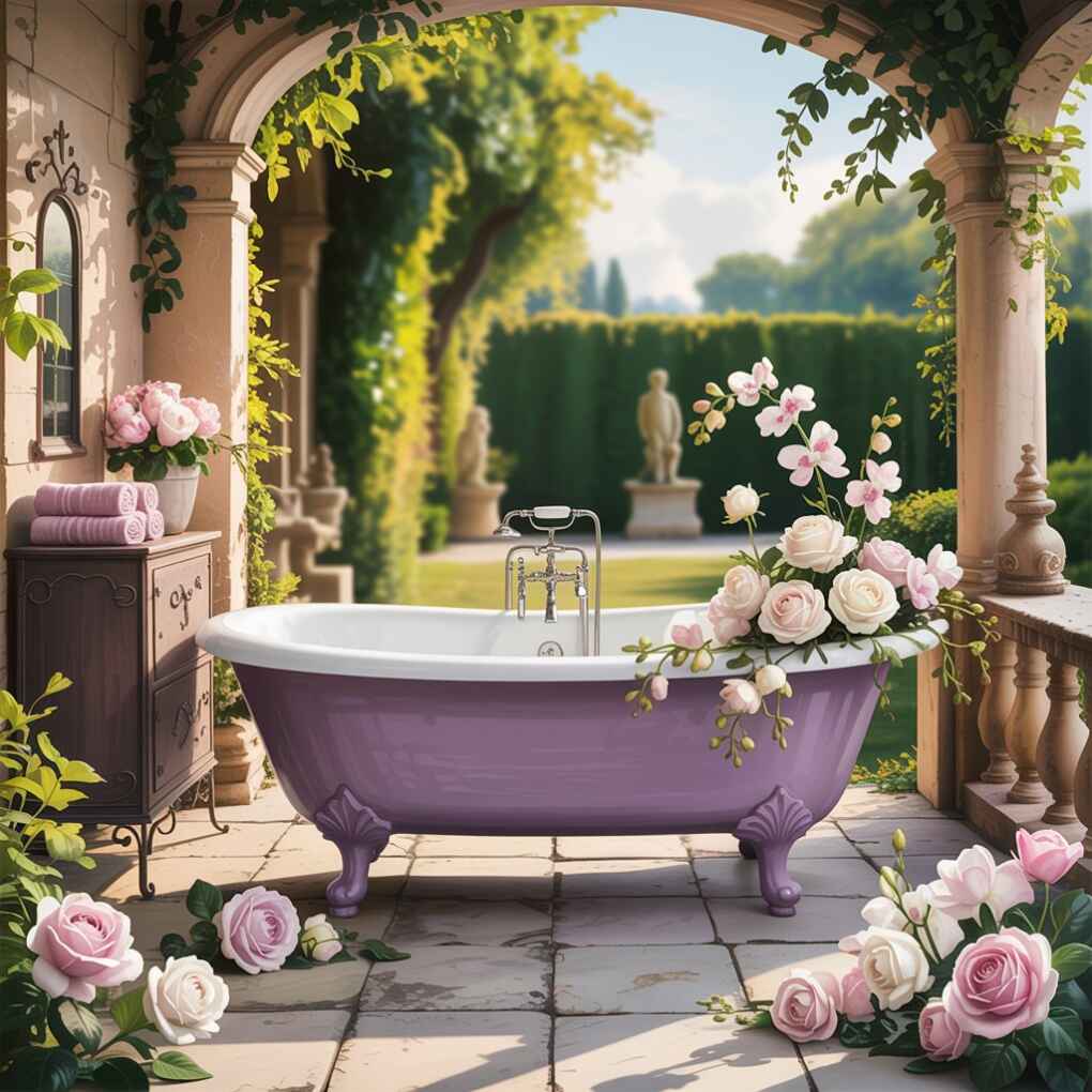 Bathing in French Country Elegance