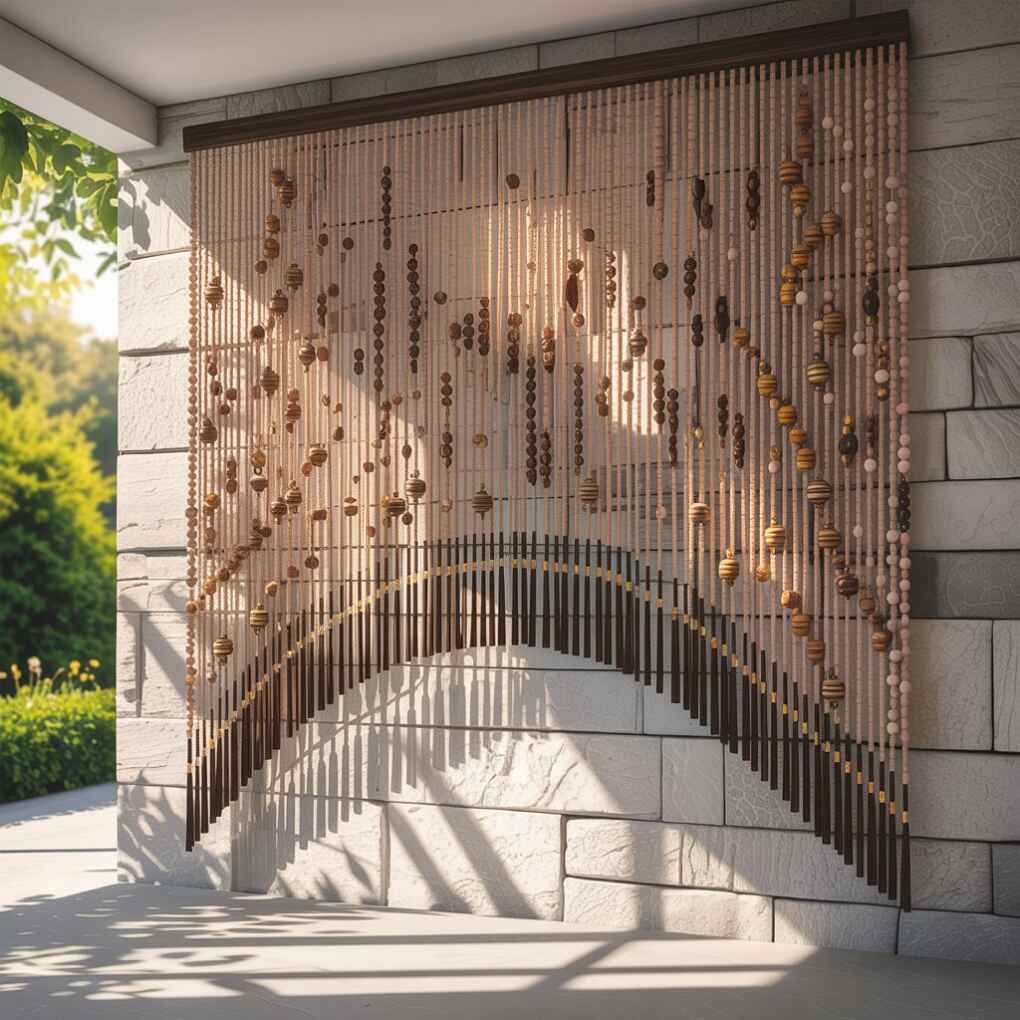 Beaded Wall Curtains and Fringe