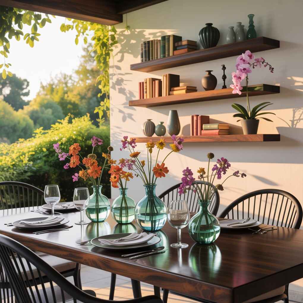 Floating Shelves Styled with Purpose