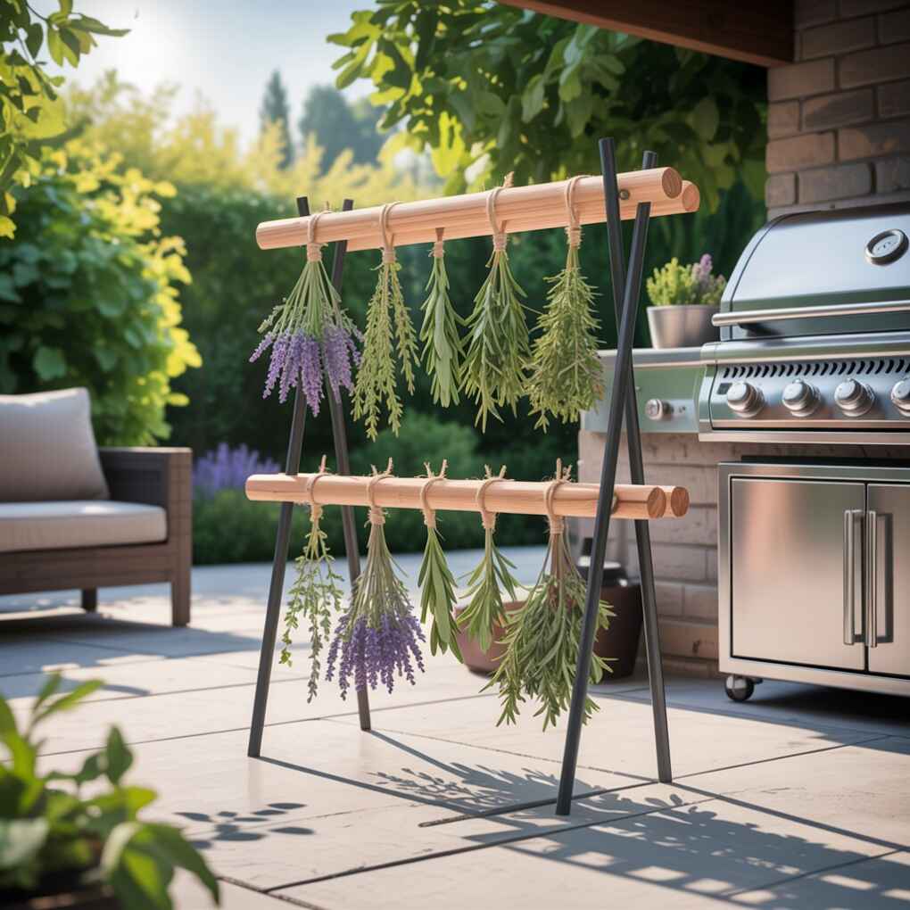 Install a Functional Herb Drying Rack