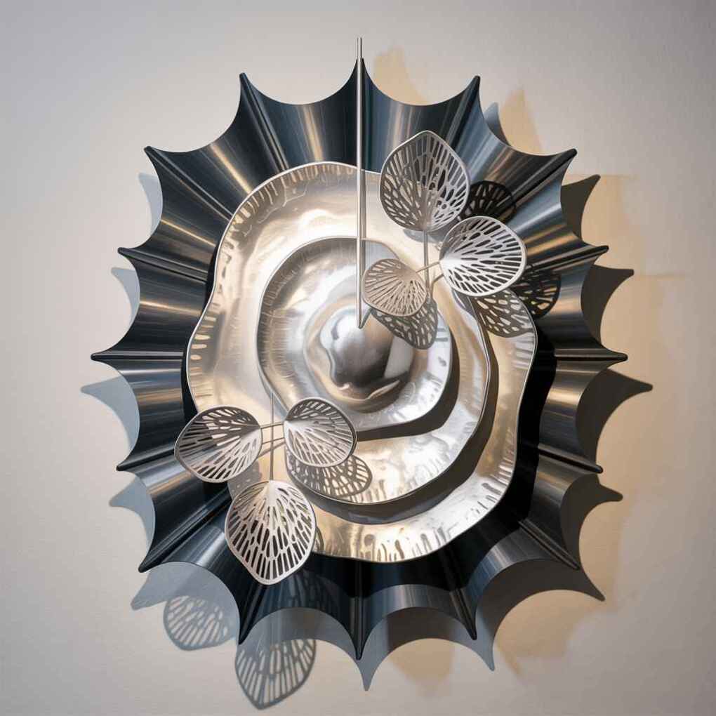 Layered Silver Wall Hangings