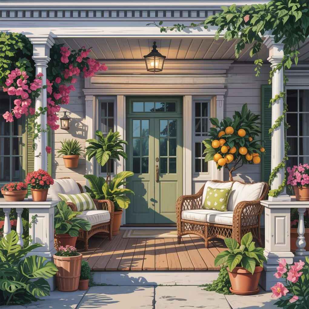 Lush Greenery for Natural Warmth