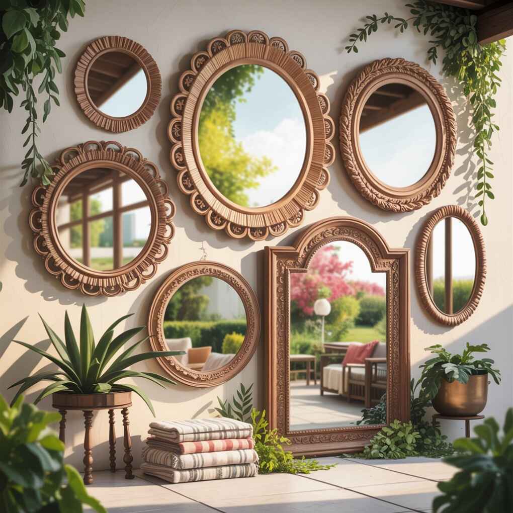 Mirrors with Intricate Boho Frames