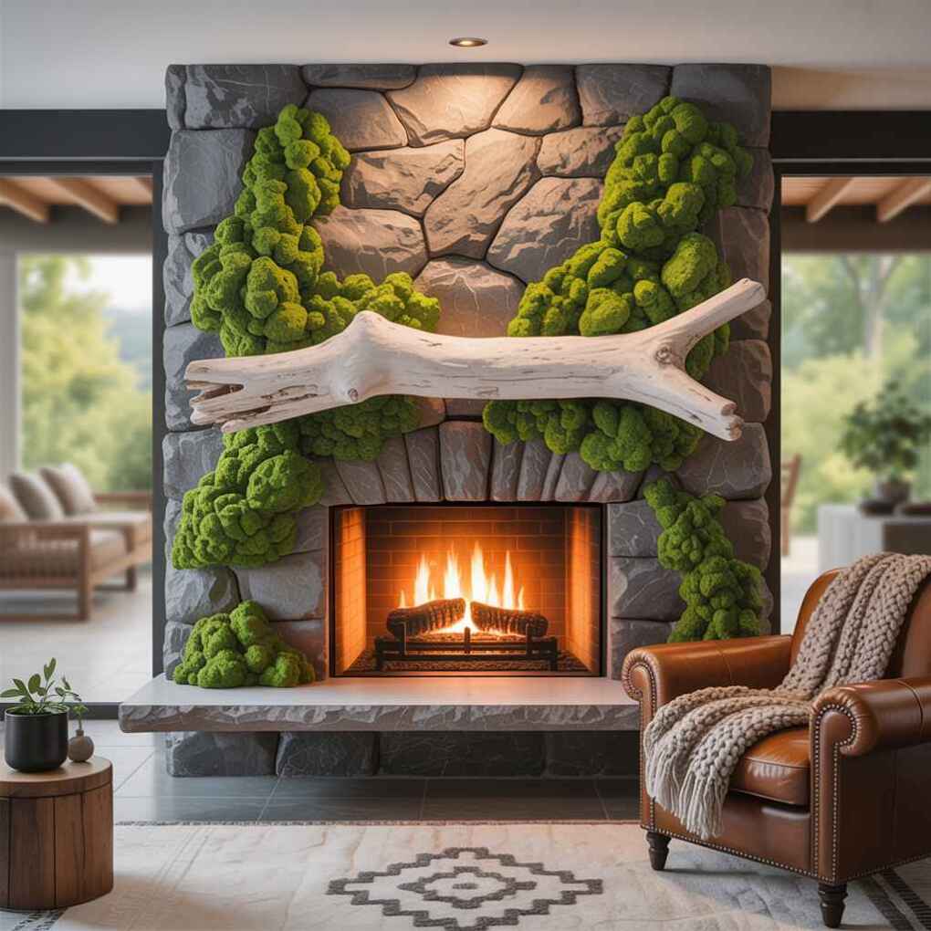 Outdoor-Inspired Hearth Details