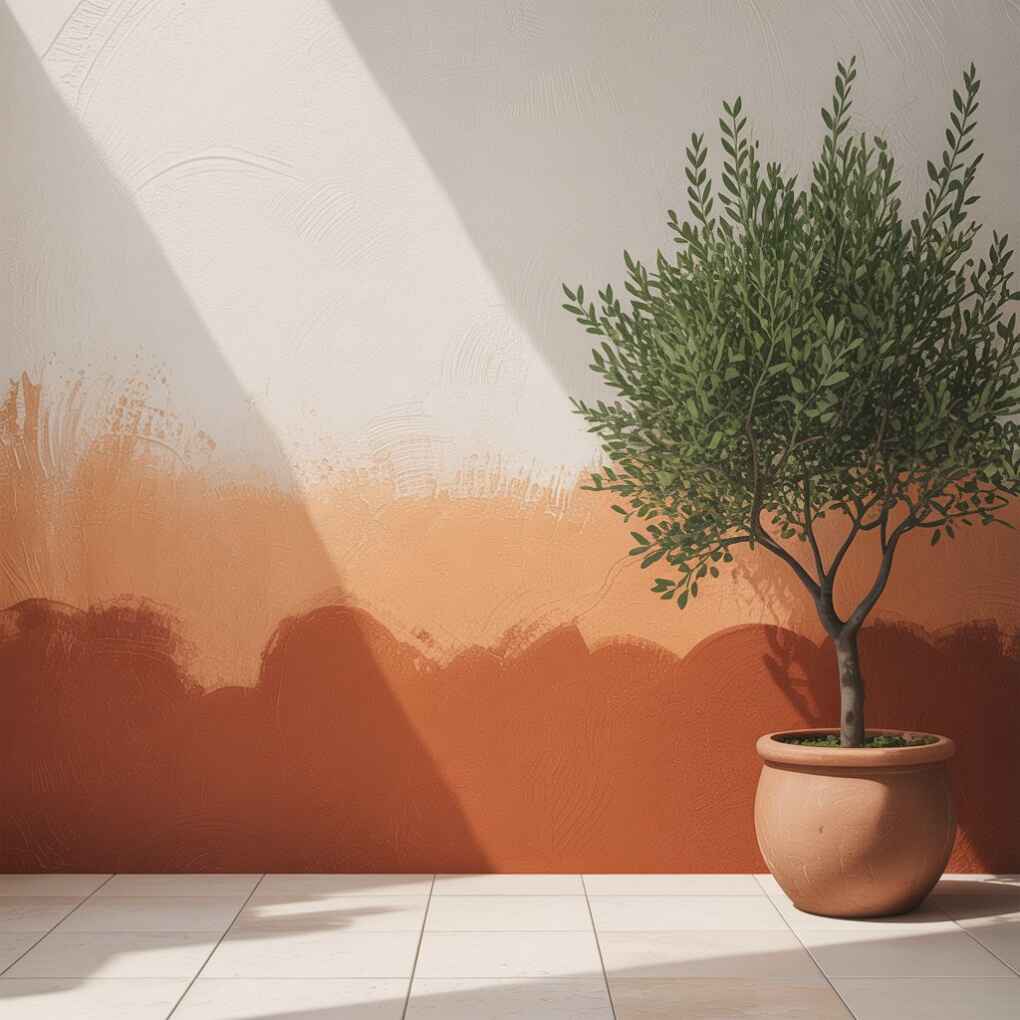 Painted Accent Walls with Earth Tones