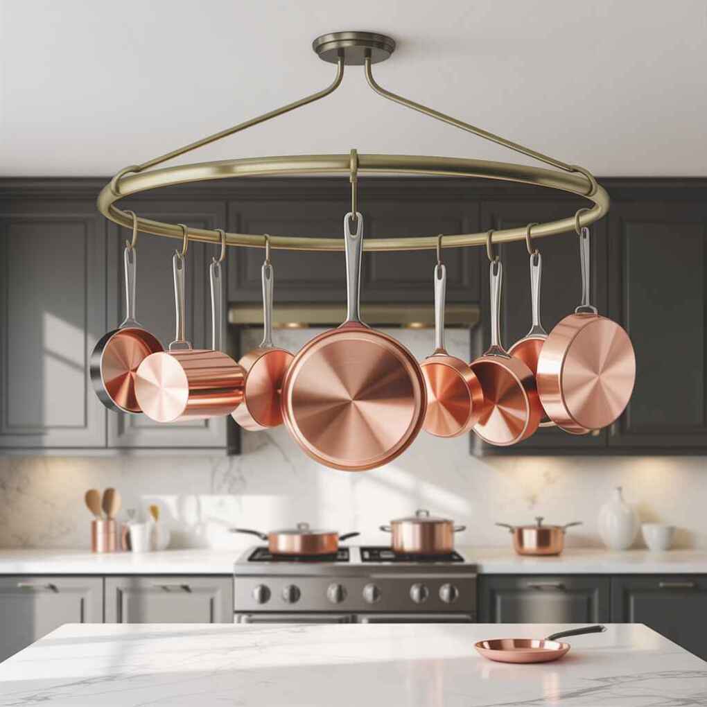 Pot Rack Functional Decor