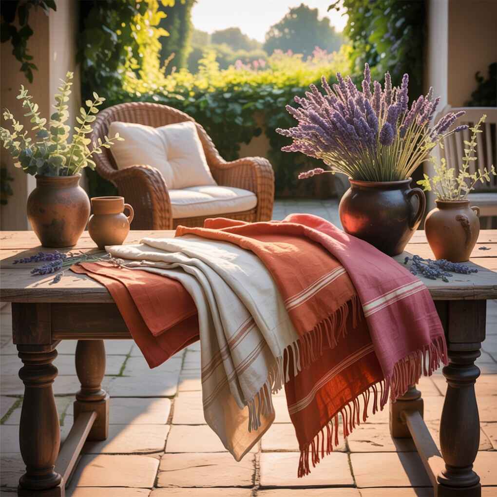 Vintage Linen Throws