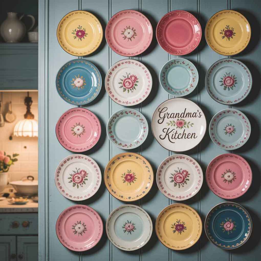 Vintage Plate Gallery Wall