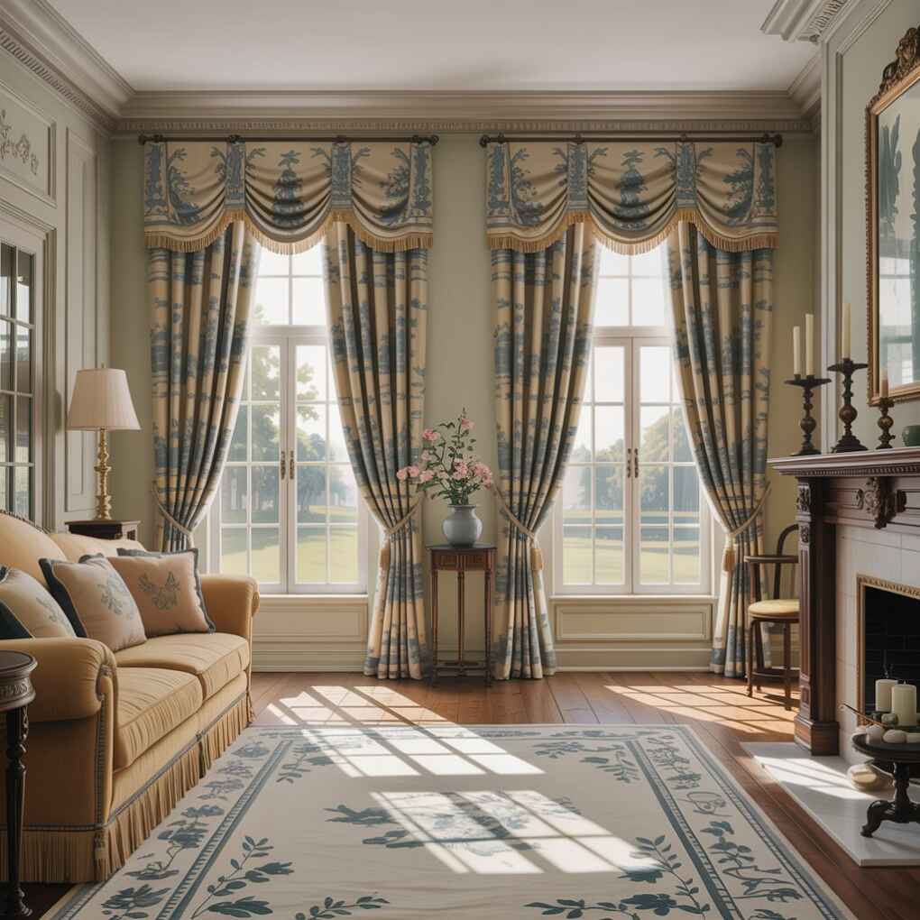 Choose Patterned Curtains Strategically