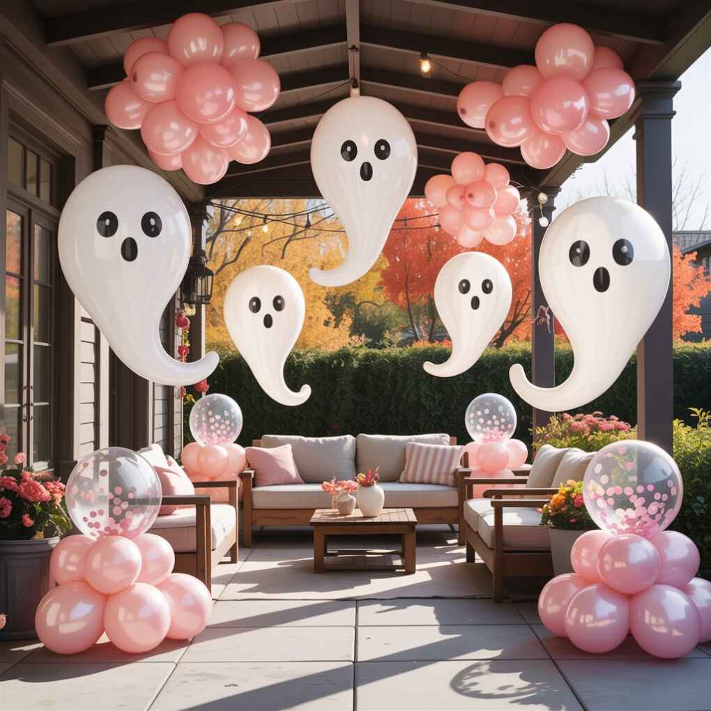 Blush Balloons Floating Specters