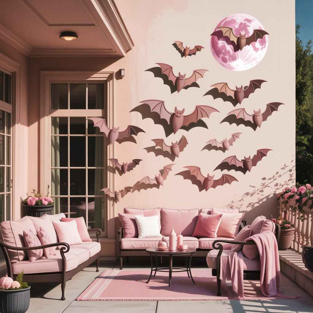 Blush Bats 3D Wall Decals That Pop