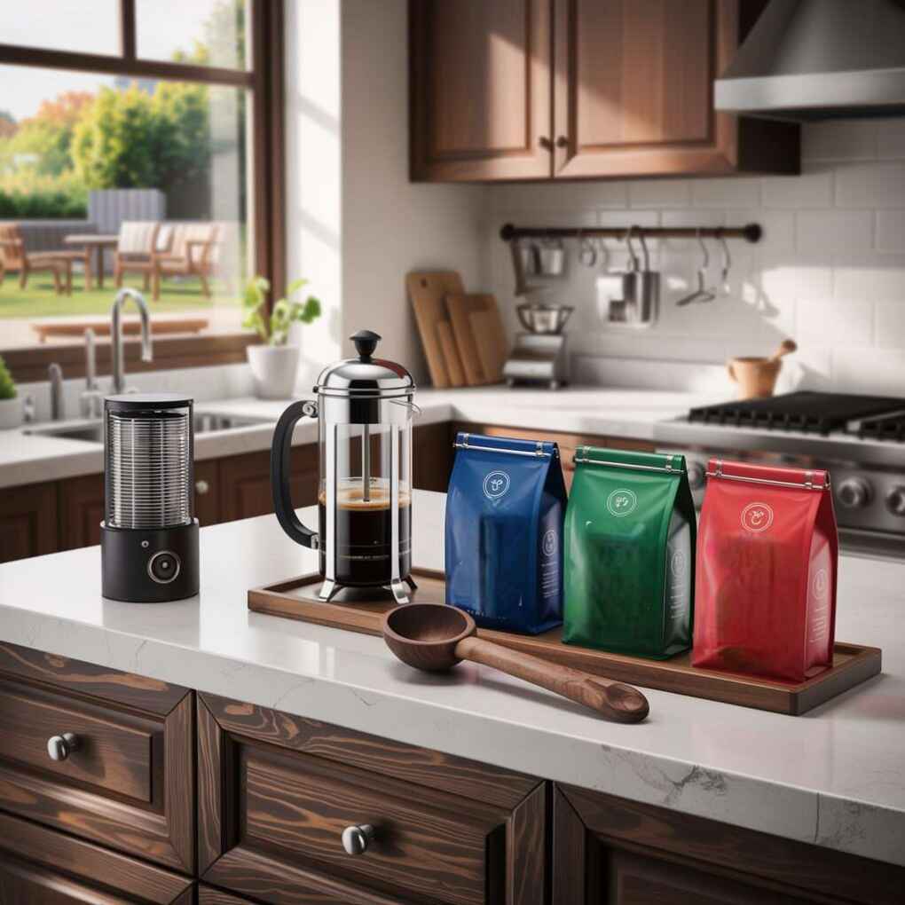 Coffee Station with Global Flair