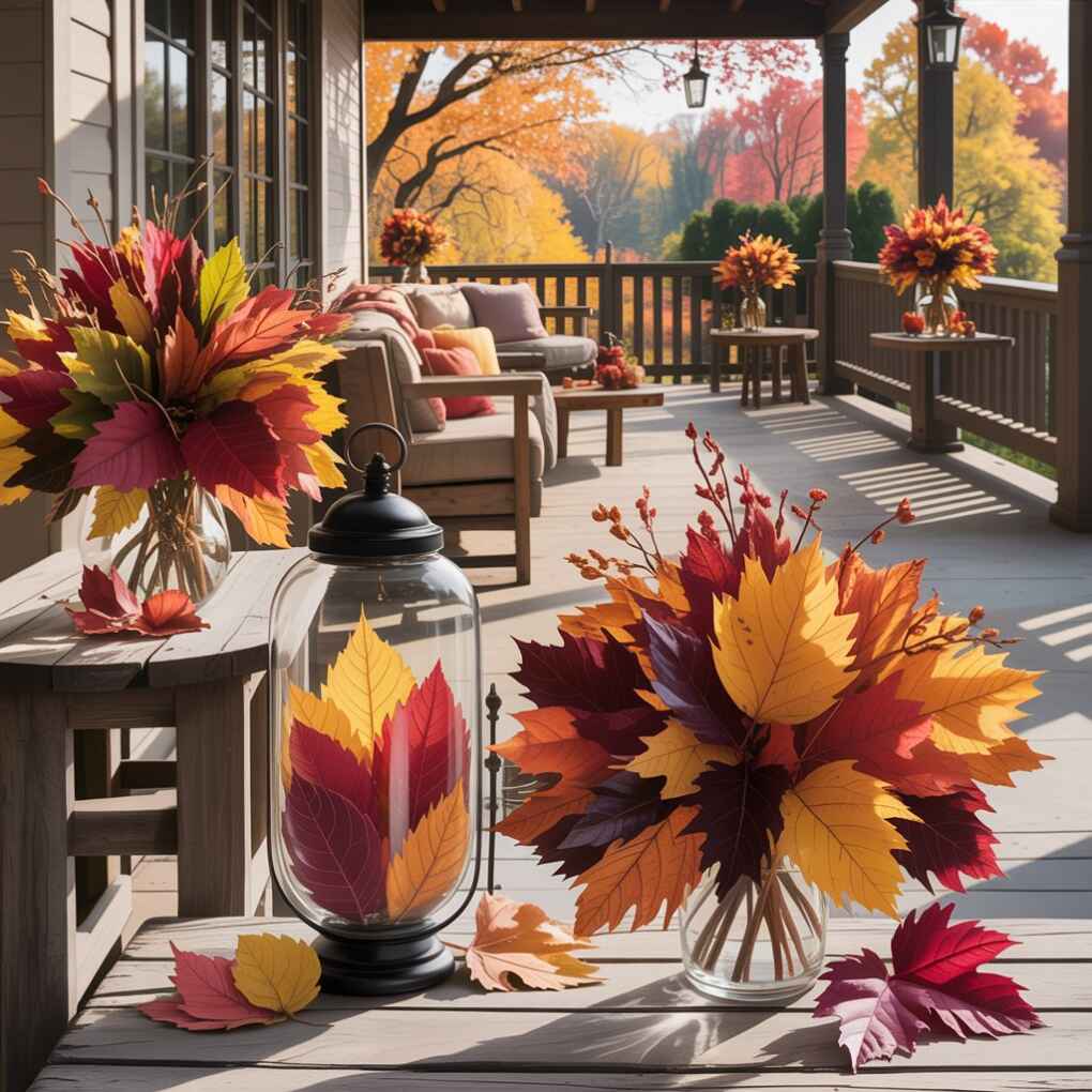 Colorful Leaf Arrangements