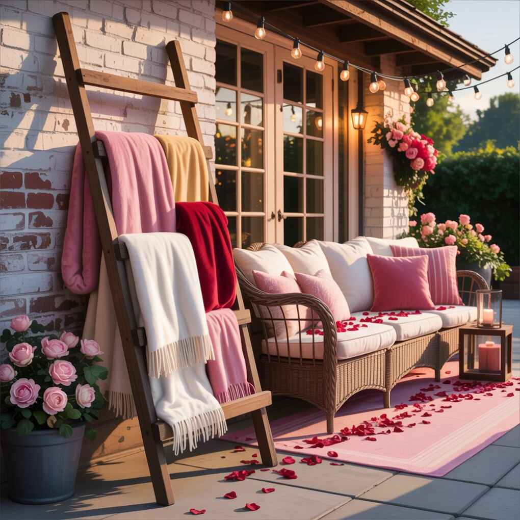 Cozy Blanket Ladder Display