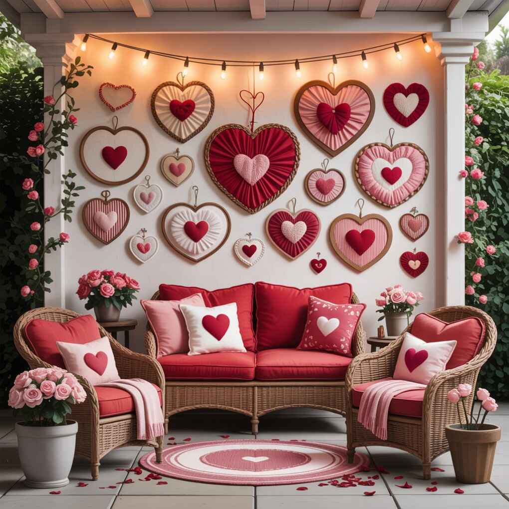 DIY Heart-Shaped Wall Art