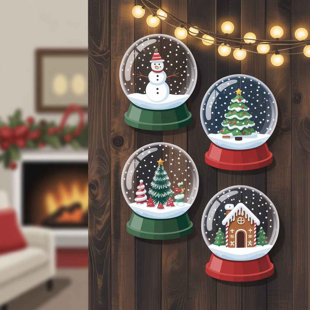 DIY Snow Globe Wall Art