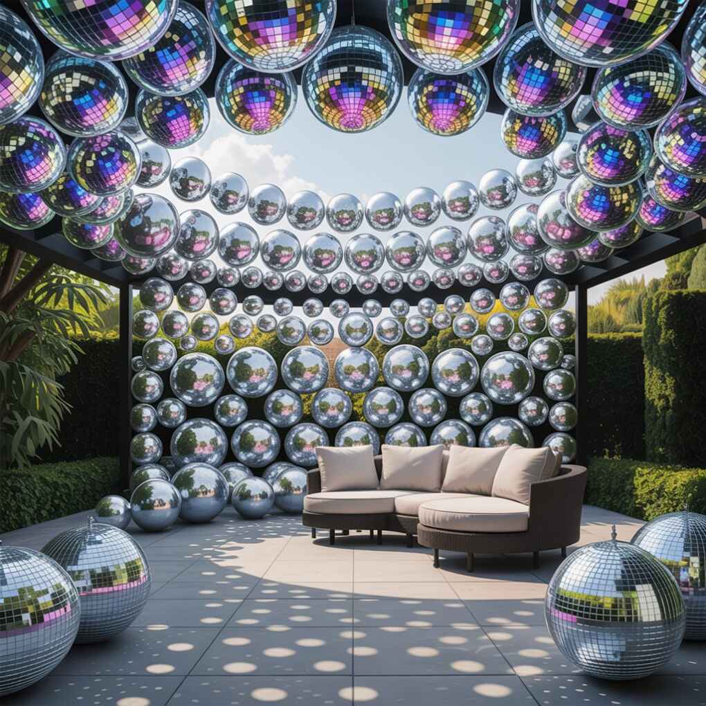 Disco Ball Bathrooms Spa-Like Glamour