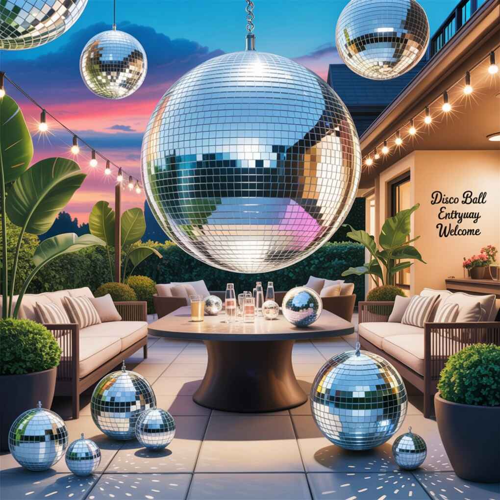 Disco Ball Entryway Welcome First Impressions Matter