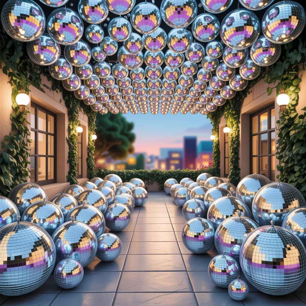 Disco Ball Wall Art Reflective Geometry as Statement Pieces