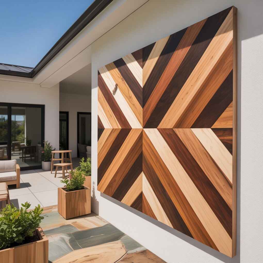 Geometric Wood Wall Art