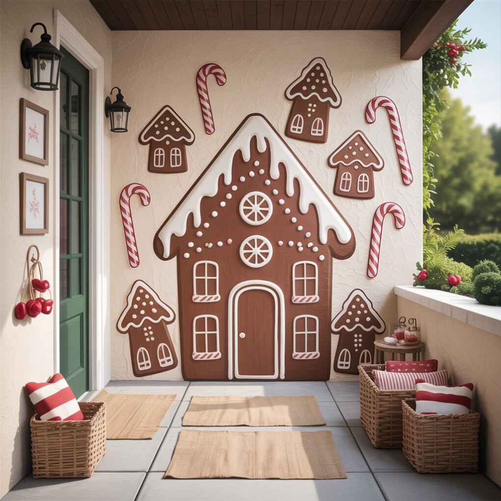  Gingerbread-Themed Wall Decals and Stencils