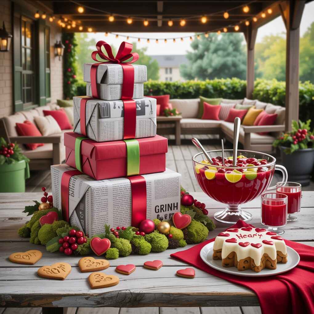 Grinch-Inspired Dining Centerpiece