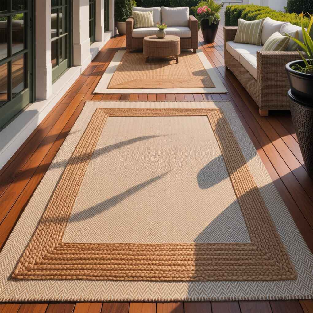 Layered Rugs Over Hardwood