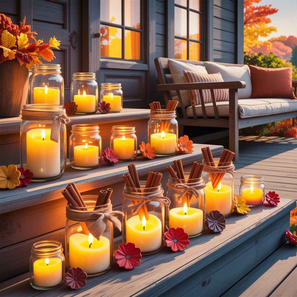 Mason Jar Candle Holders