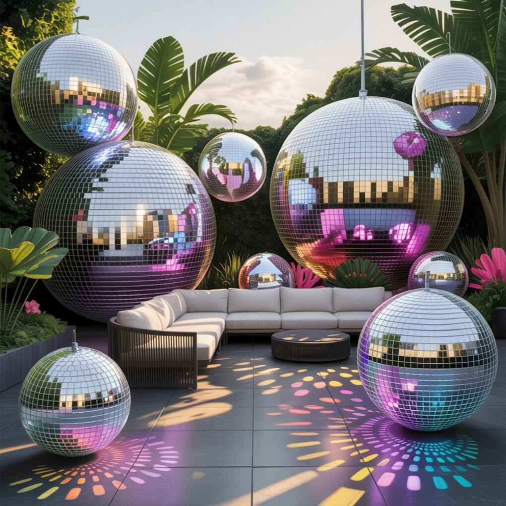 Mini Disco Balls as Shelf Accents Tiny Sparkle, Big Impact