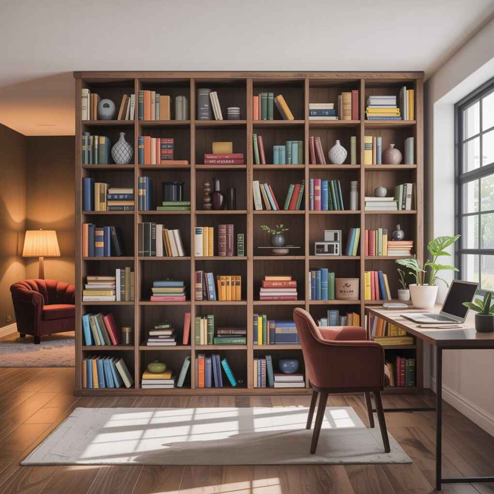 Multifunctional Room Divider Shelving