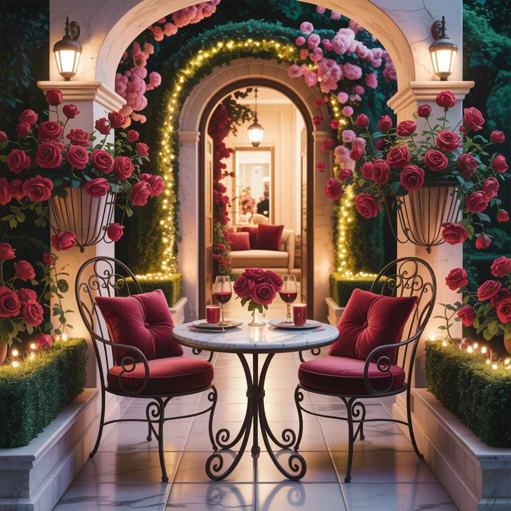 Romantic Entryway Vignette