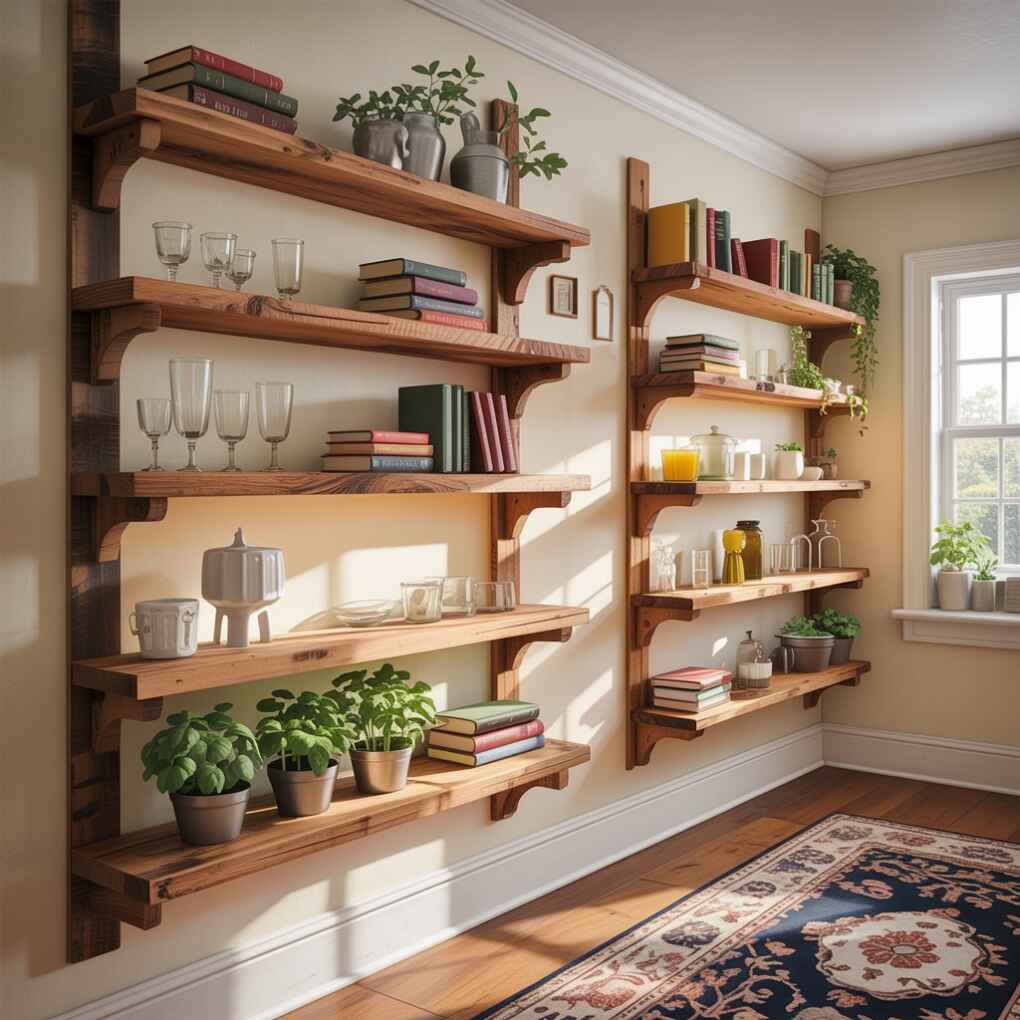 Rustic Wooden Shelves