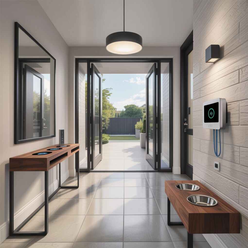 Tech-Integrated Entryway for Modern Living