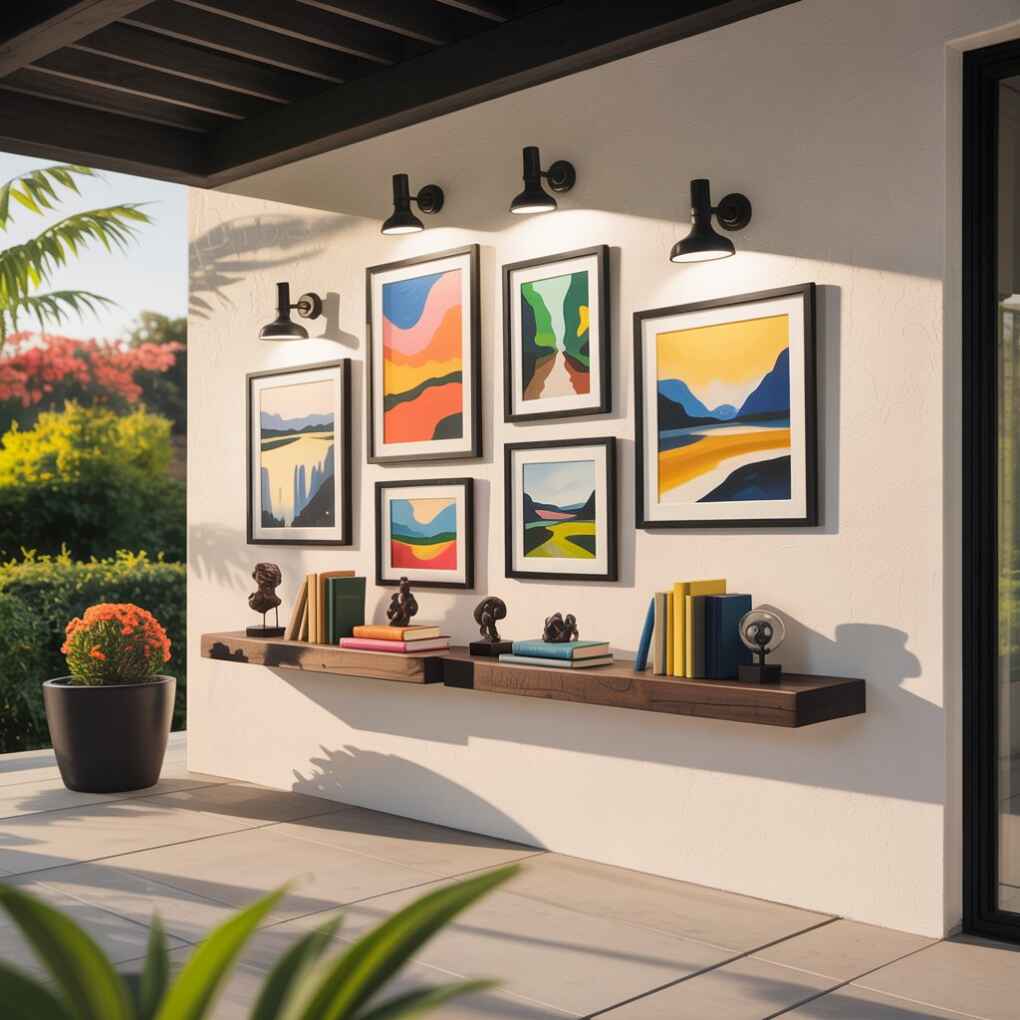 The Floating Shelf Gallery Wall Hybrid