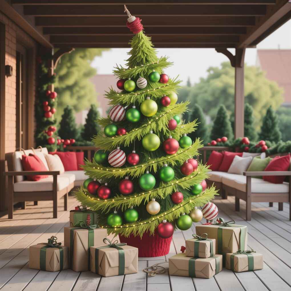 Whoville-Inspired Grinch Christmas Tree