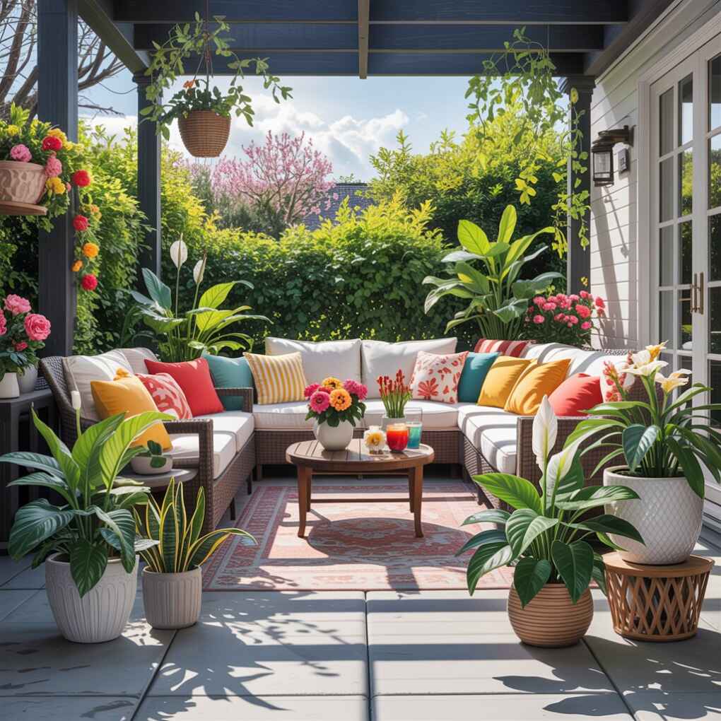 Incorporate Living Plants for Year-Round Greenery