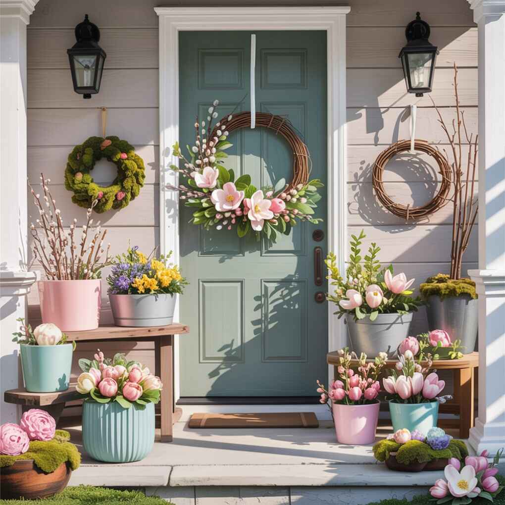  Welcome Guests with a Spring Wreath